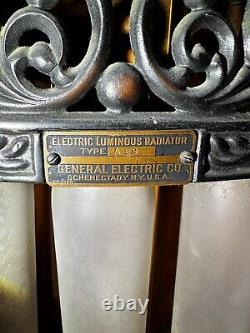 1893 General Electric Luminous Radiator Type 29 Still Works See Pics