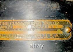 1901 GE Six Blade Fan Antique. Works. 18 High 13 Cage