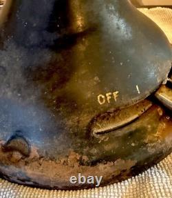 1901 GE Six Blade Fan Antique. Works. 18 High 13 Cage