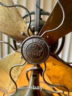 1920s 9 General Electric Whiz Oscillating Fan in Original Condition. Works