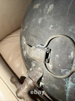 1930's ANTIQUE GE NOVALUX PROJECTOR COPPER BRASS SEARCHLIGHT FLOOD NAUTICAL