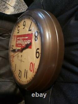 1940's Vintage Dr. Pepper Electric Wall Clock General Electric Good For Life