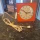 1946-1948 Vintage Orange General Electric Chef Clock With Timer Model 2h18 Tested