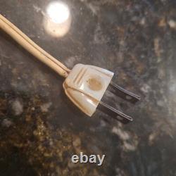 1946-1948 Vintage ORANGE General Electric Chef Clock with Timer Model 2H18 Tested