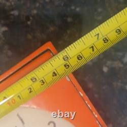 1946-1948 Vintage ORANGE General Electric Chef Clock with Timer Model 2H18 Tested