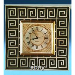 1960's Vintage Mid-Century Modern Vintage General Electric Gold Gilt Wall Clock