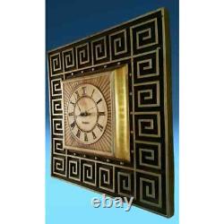 1960's Vintage Mid-Century Modern Vintage General Electric Gold Gilt Wall Clock