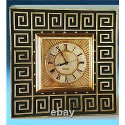 1960's Vintage Mid-Century Modern Vintage General Electric Gold Gilt Wall Clock