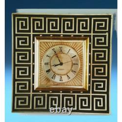 1960's Vintage Mid-Century Modern Vintage General Electric Gold Gilt Wall Clock