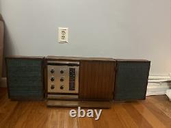 1963 Ge General Electric T-1000b Stereo MCM Vintage Am Fm Tube Radio Works