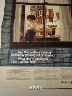 1970s General Electric Vintage Print Ad/Poster Art LOT of SEVEN POSTERS 17X22