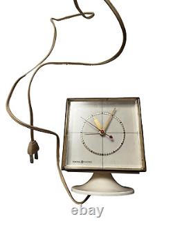 1970s Retro Vintage General Electric Alarm Clock, Model 7343. Made in U. S. A