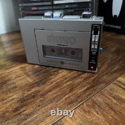 1981 Vintage General Electric Model 3-5270 Stereo Cassette Player Works! WithCase