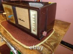 3 Vintage Tube Radio clocks, General Electric, Silvertone & Zenith