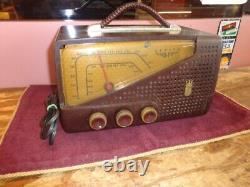 3 Vintage Tube Radio clocks, General Electric, Silvertone & Zenith