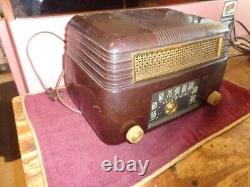 3 Vintage Tube Radio clocks, General Electric, Silvertone & Zenith