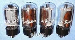4 NOS General Electric 6L6GC Vacuum Tubes 1970's Vintage Matched Quad Audio