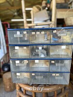 4 VTG GE General Electric Auto Counter Store Display Cabinet Drawer Advertisment