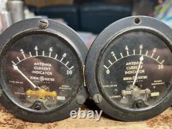 4 Vintage General Electric Antenna Current Indicator DW52 Gauges 8DW52AAA1 GE