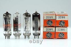 4 Vintage General Electric GE 35W4 / HY90 Half Wave Rectifier Mini 7 Pin Audio