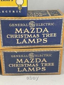 (41) Vintage General Electric Mazda Christmas Tree Lamp Bulb Multi Year Untested