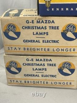 (41) Vintage General Electric Mazda Christmas Tree Lamp Bulb Multi Year Untested