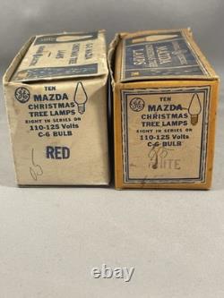 (41) Vintage General Electric Mazda Christmas Tree Lamp Bulb Multi Year Untested