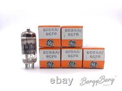 5 Vintage General Electric 6CB6A/6CF6/EF190 Pentode Beam Power RF/IF Audio Vacuu