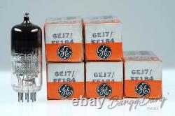 5 Vintage General Electric 6EJ7/EF184 Noval Pentode Radio/TV Audio Vacuum Tube