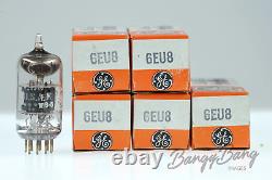 5 Vintage General Electric 6EU8 Noval Miniature Triode Pentode Valve- BangyBang