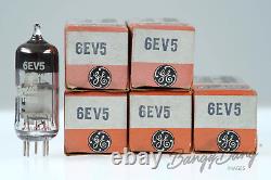 5 Vintage General Electric 6EV5 Miniature Screen-grid Tetrode VHF Valve- BangyBa