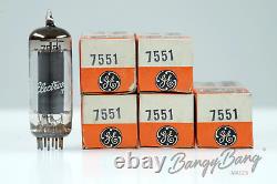 5 Vintage General Electric 7551 Noval Beam Power Tube Car Radio Valve BangyBan
