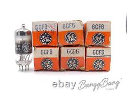 6 Vintage General Electric 6CF6/6CB6A/EF190 Pentode Beam Power RF/IF Audio Vacuu