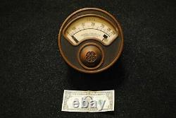 7-1/2 GE antique industrial Volt Meter Steampunk gauge Vtg. General Electric