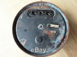 7-1/2 GE antique industrial Volt Meter Steampunk gauge Vtg. General Electric #1