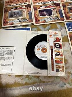 9 Vintage General Electric Show N Tell Picture Sound Program Record Film Plus TV
