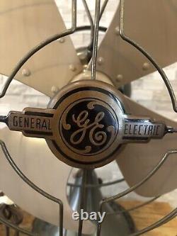 A- Vintage GE General Electric Vortalex 16 3 Speed Oscillating Fan Near Mint