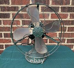 ANTIQUE GE General Electric CAST IRON ELECTRIC FAN 13 Cage PAT DATES 1895 1901