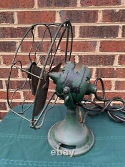 ANTIQUE GE General Electric CAST IRON ELECTRIC FAN 13 Cage PAT DATES 1895 1901