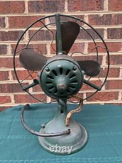 ANTIQUE GE General Electric CAST IRON ELECTRIC FAN 13 Cage PAT DATES 1895 1901