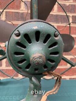 ANTIQUE GE General Electric CAST IRON ELECTRIC FAN 13 Cage PAT DATES 1895 1901