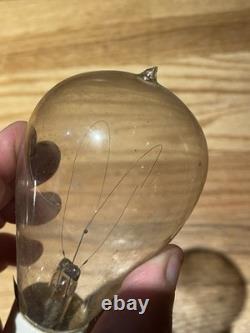 Antique 1890s Edison General Electric 16 CP Carbon Filament Thomson-Houston Base