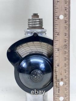 Antique 1901 GE Socket Watt Indicator Type P Serial 177765 Original Leather Case