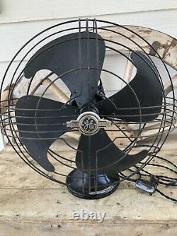 Antique 1920 General Electric Vortalex Fan 18 inch Form V