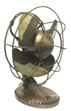 Antique 1933 GE General Electric 10 Art Deco Quiet Fan Modernist Design Runs