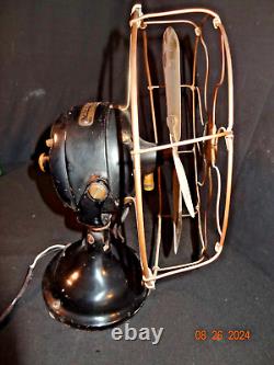 Antique Early 12 1900s Brass GE General Electric BMY Big Motor Yoke Desk Fan