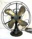 Antique Ge 12 Brass Blade Fan 3 Speed Oscillating 75423 As Is For Parts Read