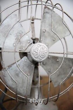 Antique GE Fan Motor 12 metal Blade vintage General Electric industrial Parts