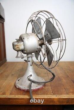 Antique GE Fan Motor 12 metal Blade vintage General Electric industrial Parts