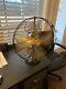 Antique Ge General Electric 16 Oscillating Fan With Brass Blades And Loop Handle